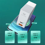 LDNIO A2620C 65W Universal Handy-/Tablet-Ladegerät Type-C/USB-C Port Schnellladegerät, 65W EU Stecker, 65W UK Stecker, 65W US Stecker