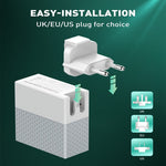 LDNIO A2620C 65W Universal Handy-/Tablet-Ladegerät Type-C/USB-C Port Schnellladegerät, 65W EU Stecker, 65W UK Stecker, 65W US Stecker