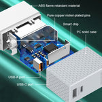 LDNIO A2620C 65W Universal Handy-/Tablet-Ladegerät Type-C/USB-C Port Schnellladegerät, 65W EU Stecker, 65W UK Stecker, 65W US Stecker