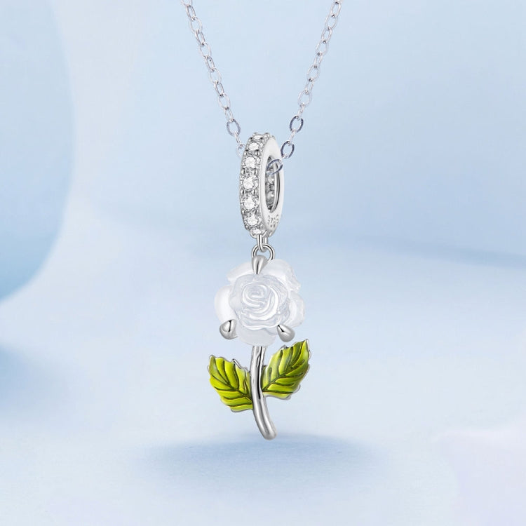 Sterlingsilber Zirkon Rosen UV Farbwechselnde Perlenzubehör