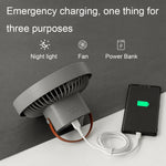 ZK-01 7 Zoll Outdoor Camping LED Licht Stativ Ventilator Tragbare Multifunktionale Powerbank Hängender Ventilator