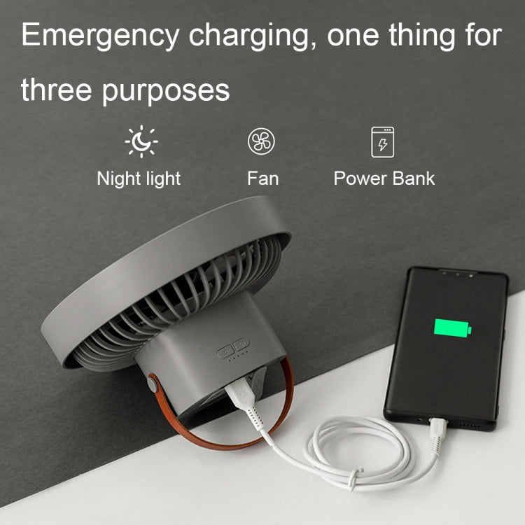 ZK-01 7 Zoll Outdoor Camping LED Licht Stativ Ventilator Tragbare Multifunktionale Powerbank Hängender Ventilator