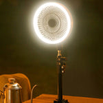 ZK-01 7 Zoll Outdoor Camping LED Licht Stativ Ventilator Tragbare Multifunktionale Powerbank Hängender Ventilator