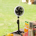 ZK-01 7 Zoll Outdoor Camping LED Licht Stativ Ventilator Tragbare Multifunktionale Powerbank Hängender Ventilator