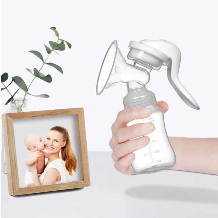 Einstellbare Kraft Milchpumpe 2-in-1 Handmilchpumpe Mutterschaftsprodukte, 2-in-1 Handmilchpumpe