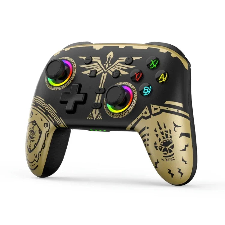 Kabelloser Bluetooth-Vibrationscontroller für Nintendo Switch/Switch Pro, Schwarz/Gold, Weiß/Grün, Schwarz, Weiß