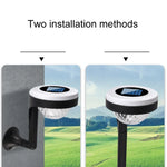 Outdoor Solar-LED-Erdspießleuchte mit doppelter Lichtquelle, JG04801 Farblicht, JG04802 Farblicht, JG04803 Flamme, JG04804 Flamme