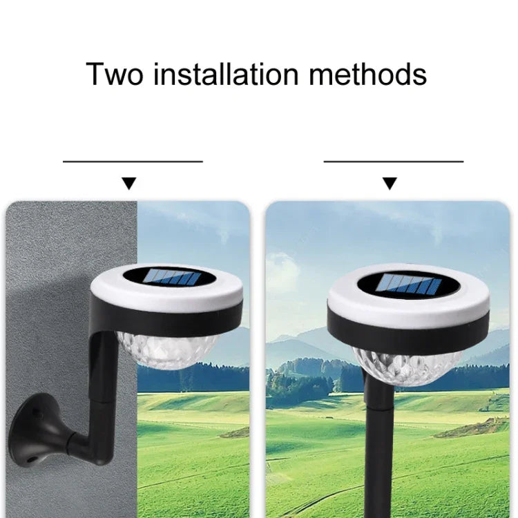 Outdoor Solar-LED-Erdspießleuchte mit doppelter Lichtquelle, JG04801 Farblicht, JG04802 Farblicht, JG04803 Flamme, JG04804 Flamme