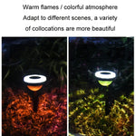 Outdoor Solar-LED-Erdspießleuchte mit doppelter Lichtquelle, JG04801 Farblicht, JG04802 Farblicht, JG04803 Flamme, JG04804 Flamme