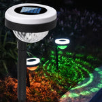 Outdoor Solar-LED-Erdspießleuchte mit doppelter Lichtquelle, JG04801 Farblicht, JG04802 Farblicht, JG04803 Flamme, JG04804 Flamme