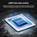 M.2 M-EKY PCIE 3.0 zu SATA 6G Übertragungs-Erweiterungskarte, 6-Port-Festplatten-Erweiterungskarte, 6-Port