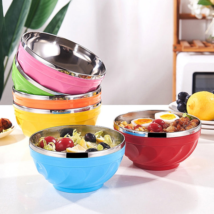 Doppelwandige Edelstahlschüssel mit Deckel, isolierte Reisschüssel für Kinder, 6er-Set 13cm, 6er-Set 15cm, 6er-Set 17cm