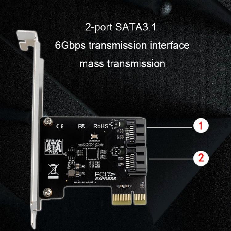 PCIE 2-Port SATA 3.0 Erweiterungskarte 6 Gbit/s Computer-Desktop-Gehäuse-Umrüstkarte