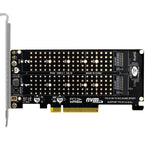 PCI-E x8 Doppel-Disk-Transferkarte NVME M.2 MKEY SSD RAID-Array-Erweiterungsadapter, PH45