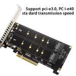 PCI-E x8 Doppel-Disk-Transferkarte NVME M.2 MKEY SSD RAID-Array-Erweiterungsadapter, PH45
