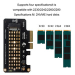 5 Stück NVMe-Transferkarten M.2 auf PCIe 3.0/4.0 Full Speed ​​x4 Erweiterungskarten, volle Höhe, halbe Höhe