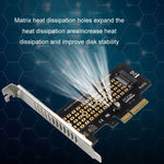 5 Stück NVMe-Transferkarten M.2 auf PCIe 3.0/4.0 Full Speed ​​x4 Erweiterungskarten, volle Höhe, halbe Höhe