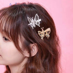 Haarspange mit beweglichem Schmetterlingsmotiv, einfacher Ponyclip, Haaraccessoires
