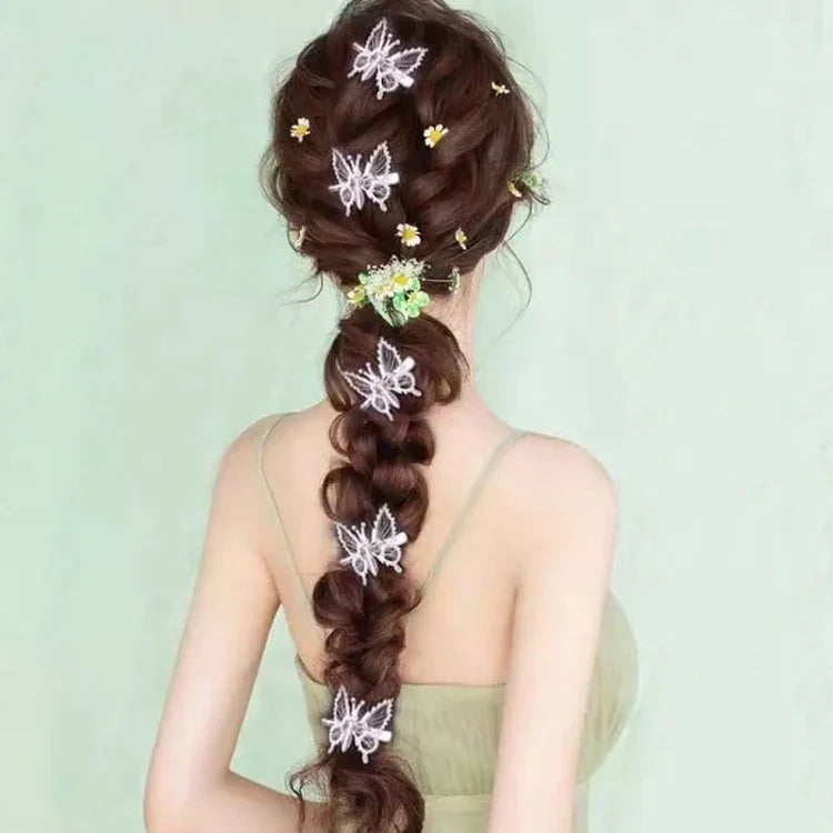 Haarspange mit beweglichem Schmetterlingsmotiv, einfacher Ponyclip, Haaraccessoires