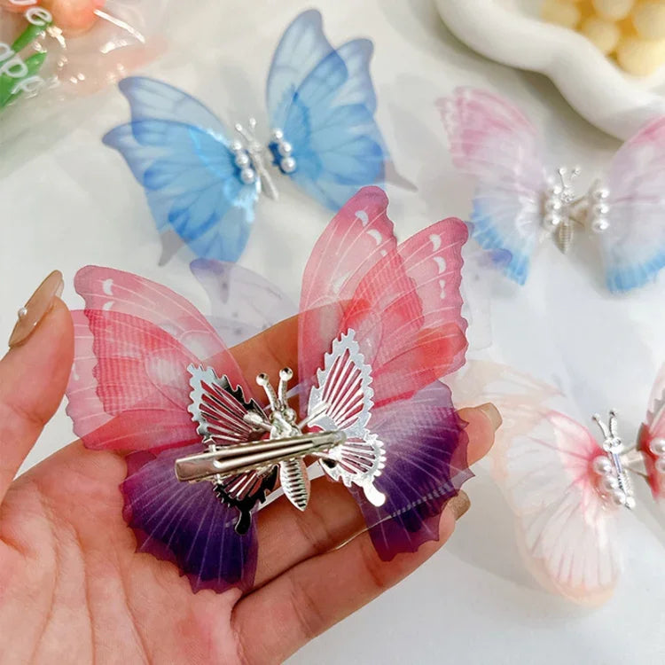 Handgefertigte Schmetterlingshaarspange für Kinder, Frühlings-Schmetterlingshaaraccessoires
