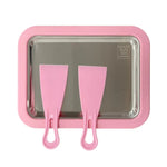 Mini Household Fried Yogurt Machine Children Homemade DIY Fried Ice Tray, Stainless Steel Green 26x21cm, Stainless Steel White 26x21cm, Stainless Steel Pink 22.5x17.5cm, Stainless Steel White 22.5x17.5cm, Aluminum Alloy White 22.5x17.5cm