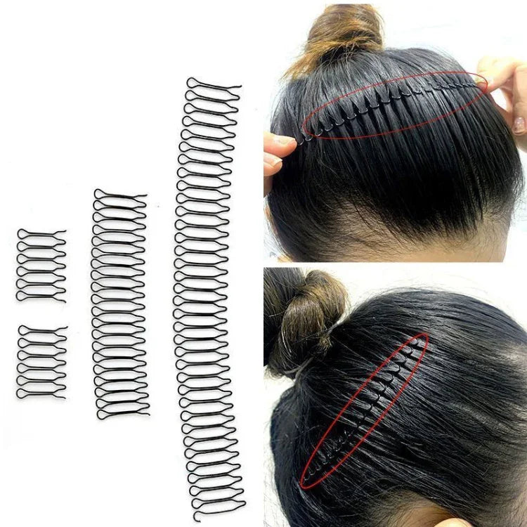 Haarspangen-Haarreif, Haaraccessoires, runder Haarkamm, unsichtbarer Kamm, A, B, C, D, E