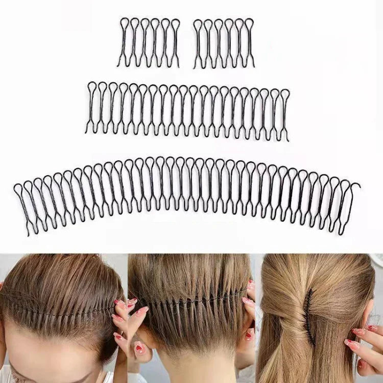 Haarspangen-Haarreif, Haaraccessoires, runder Haarkamm, unsichtbarer Kamm, A, B, C, D, E