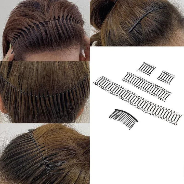 Haarspangen-Haarreif, Haaraccessoires, runder Haarkamm, unsichtbarer Kamm, A, B, C, D, E