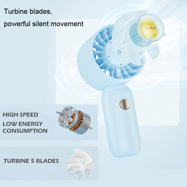 Handgehaltener kleiner Ventilator Tragbarer Mini Taschenventilator, Rosa Ente, Blaue Ente, Grüne Ente, Weiße Ente, Rosa Spritzlack Version, Blaue Spritzlack Version, Grüne Spritzlack Version, Weiße Spritzlack Version