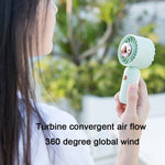 Handgehaltener kleiner Ventilator Tragbarer Mini Taschenventilator, Rosa Ente, Blaue Ente, Grüne Ente, Weiße Ente, Rosa Spritzlack Version, Blaue Spritzlack Version, Grüne Spritzlack Version, Weiße Spritzlack Version