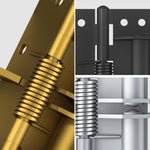 10 cm Multifunktionaler Türschließer Automatische Türschließscharniere, Farbe Stahl Silber, Schwarz, Farbe Stahl Gold
