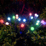 2er-Sets Solar-Glühwürmchen-Lichterkette, Weihnachten, Garten, wasserdicht, Rasenlichter, 6 Köpfe warmweißes Licht, 6 Köpfe farbiges Licht, 8 Köpfe warmweißes Licht, 8 Köpfe farbiges Licht, 10 Köpfe warmweißes Licht, 10 Köpfe farbiges Licht