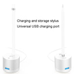 Für Apple Pencil 1 USB Ladeadapter Metallbasis mit LED-Anzeige, A48 Silber, A48 Schwarz, A48 Roségold