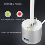 Für Apple Pencil 1 USB Ladeadapter Metallbasis mit LED-Anzeige, A48 Silber, A48 Schwarz, A48 Roségold