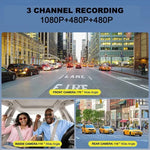 2-Zoll-Bildschirm, 3-Kanal-1080P-Fahrtenschreiber, G12