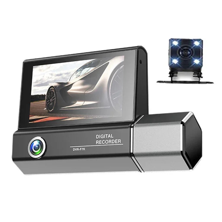 3-Linsen-Video HD 1080P Mehrsprachiger Fahrtenschreiber, F10