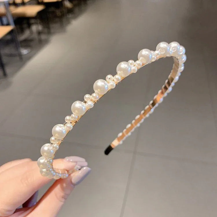 Süßes Perlen-Haarband im Retro-Stil, vielseitiges Haaraccessoire, 1A, 2B, 3C, 4, 5, 6, 7, 8, 9, 10, 11, 12, 13, 14, 15, 16, 17, 18, 19, 20