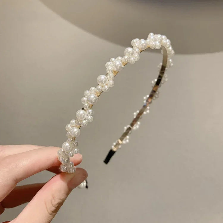 Süßes Perlen-Haarband im Retro-Stil, vielseitiges Haaraccessoire, 1A, 2B, 3C, 4, 5, 6, 7, 8, 9, 10, 11, 12, 13, 14, 15, 16, 17, 18, 19, 20