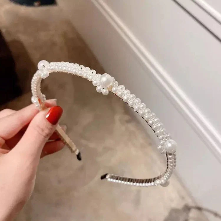 Süßes Perlen-Haarband im Retro-Stil, vielseitiges Haaraccessoire, 1A, 2B, 3C, 4, 5, 6, 7, 8, 9, 10, 11, 12, 13, 14, 15, 16, 17, 18, 19, 20