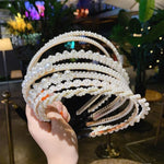 Süßes Perlen-Haarband im Retro-Stil, vielseitiges Haaraccessoire, 1A, 2B, 3C, 4, 5, 6, 7, 8, 9, 10, 11, 12, 13, 14, 15, 16, 17, 18, 19, 20