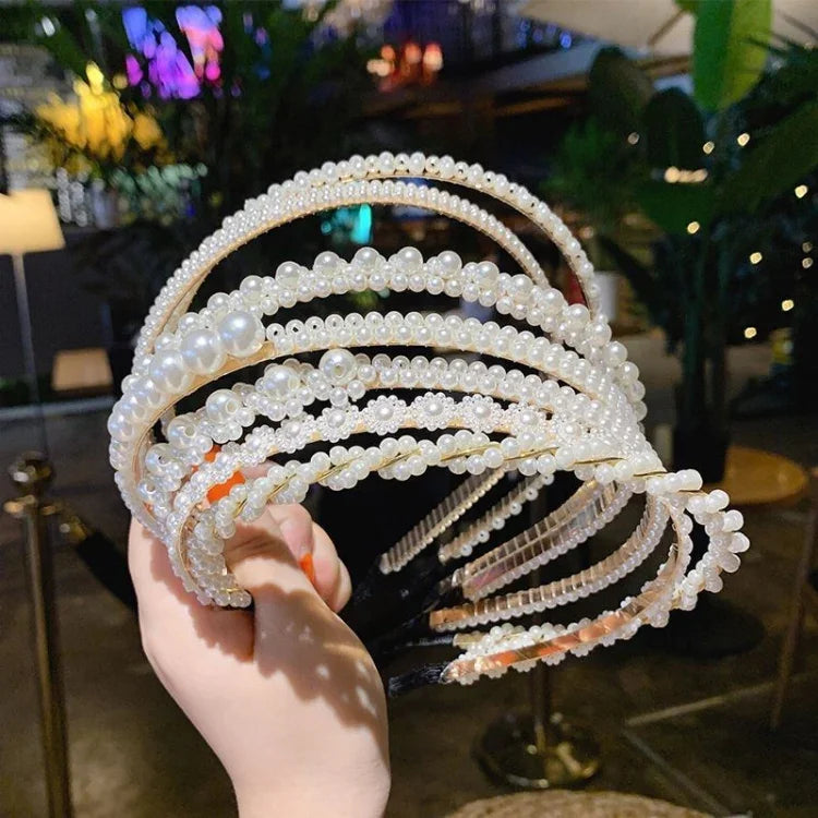 Süßes Perlen-Haarband im Retro-Stil, vielseitiges Haaraccessoire, 1A, 2B, 3C, 4, 5, 6, 7, 8, 9, 10, 11, 12, 13, 14, 15, 16, 17, 18, 19, 20
