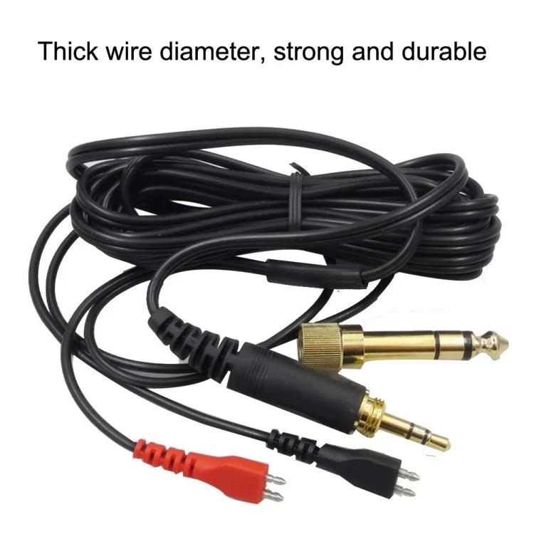 Für Sennheiser HD25 / HD560 / HD540 / HD480 / HD430 / HD250 Headset-Audiokabel, ZS0093 Links lang Rechts kurz, ZS0093 Beide Seiten gleichlang