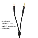 Für Kingston Skyline Alpha Cloud II 3,5 mm 2-in-1 Audiokabel, ZS0174 Schwarz