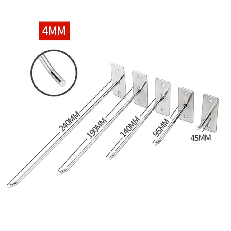 10 Stück 4mm Dicke Nagel Wanddisplay Schmuckhaken Einzelner Draht Haken, 5cm, 10cm, 15cm, 20cm, 25cm