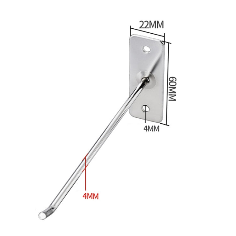 10 Stück 4mm Dicke Nagel Wanddisplay Schmuckhaken Einzelner Draht Haken, 5cm, 10cm, 15cm, 20cm, 25cm