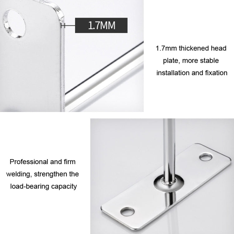 10 Stück 4mm Dicke Nagel Wanddisplay Schmuckhaken Einzelner Draht Haken, 5cm, 10cm, 15cm, 20cm, 25cm