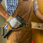 Schwere Canvas-Schürze für Zimmermann, Elektriker, Gartenarbeit