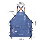 Zimmerei Elektriker Garten Schwerlast-Arbeitsschürze aus Segeltuch, Schwarzgrau, Schwarz, Armeegrün, Khaki, Blau, Camel, Gürtel Schwarzgrau, Gürtel Schwarz, Gürtel Armeegrün, Gürtel Khaki, Gürtel Blau, Gürtel Camel