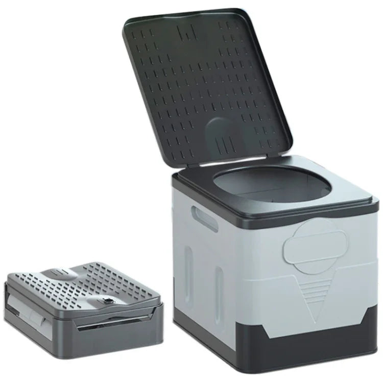 Auto Klappbare tragbare Toilette Outdoor Notfall Mobile Toilette, Dunkelgrau, Armeegrün, Reines Schwarz