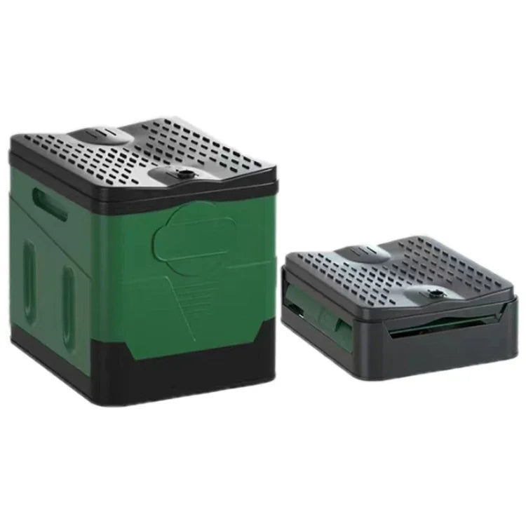 Auto Klappbare tragbare Toilette Outdoor Notfall Mobile Toilette, Dunkelgrau, Armeegrün, Reines Schwarz